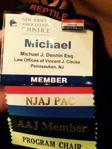 Badge from Speaking at the Trial Lawyer's Boardwalk Seminar